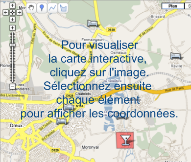 Carte des Hôtels